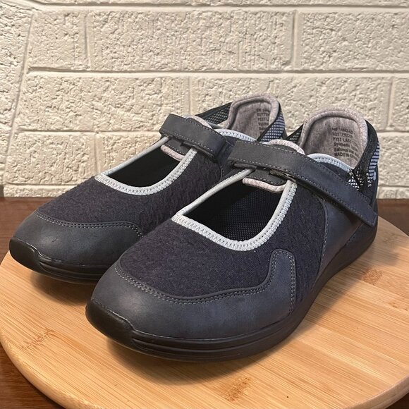 Orthotic Friendly DREW Women's Buttercup Mary Jane Adjustable Sneaker Sz 9 Wide - Picture 1 of 10